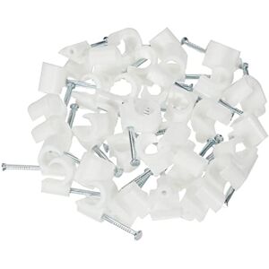 DEBFLEX Grapas Para Cable Ø 8 A 12 Mm Blanco Bolsa De 50