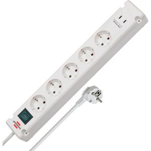Brennenstuhl Bremounta Regleta de enchufes con 5 Tomas y función de Carga USB C (Regleta con Interruptor, eléctrica de Pared, 2X USB C y Cable de 3m) Blanco Brennenstuhl Bremounta Regleta de enchufes con 5 Tomas y función de Carga USB C (Regleta con Interruptor, eléctrica de Pared, 2X USB C y Cable de 3m) Blanco