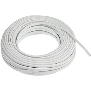 ELECTRALINE 10904 Cable de cobre - 2x0.75mm, 20m, Blanco ELECTRALINE 10904 Cable de cobre - 2x0.75mm, 20m, Blanco