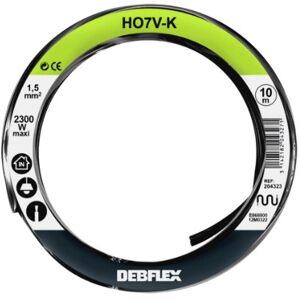 Cable flexible aislado en PVC DEBFLEX HO7V-K 1.5mm² - 10m Cable flexible aislado en PVC DEBFLEX HO7V-K 1.5mm² - 10m