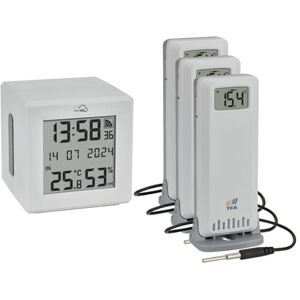 TFA Dostmann .me 35.8104 Kit de iniciación con 3 transmisores de temperatura, para monitoreo de transmisores -ID, incluye portal .me para PC, smartphone y tableta, con sensor de cable, TFA Dostmann .me 35.8104 Kit de iniciación con 3 transmisores de temperatura, para monitoreo de transmisores -ID, incluye portal .me para PC, smartphone y tableta, con sensor de cable,