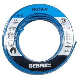DEBFLEX Bobina (HO7V-U 2,5, 25 m), color azul DEBFLEX Bobina (HO7V-U 2,5, 25 m), color azul