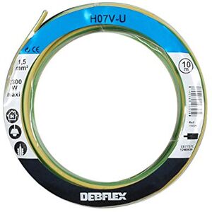 DEBFLEX Bobina (HO7V-U 1,5, 10 m), color amarillo/verde DEBFLEX Bobina (HO7V-U 1,5, 10 m), color amarillo/verde