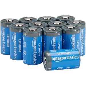 Batería de litio CR2 3V de Amazon Basics - Pack de 12 Batería de litio CR2 3V de Amazon Basics - Pack de 12