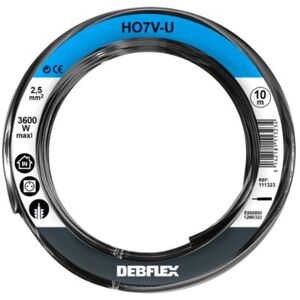DEBFLEX HO7V-U Bobina (2,5 mm², 10 m), color negro DEBFLEX HO7V-U Bobina (2,5 mm², 10 m), color negro