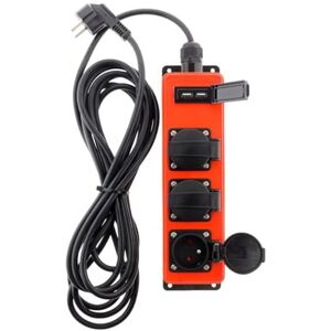 Zenitech Regleta estanca 3 Tomas 16A 2P+T con 2X USB 2.1A Versátil Interior/Exterior Zenitech Regleta estanca 3 Tomas 16A 2P+T con 2X USB 2.1A Versátil Interior/Exterior