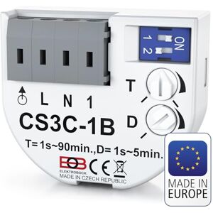 Elektrobock CS3C-1B Temporizador - Temporizador para ventiladores, extractores de baño, iluminación Elektrobock CS3C-1B Temporizador - Temporizador para ventiladores, extractores de baño, iluminación