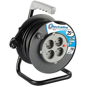 Electraline Alargadera con soporte, para bricolaje, negro, negro, Electraline Alargadera con soporte, para bricolaje, negro, negro,