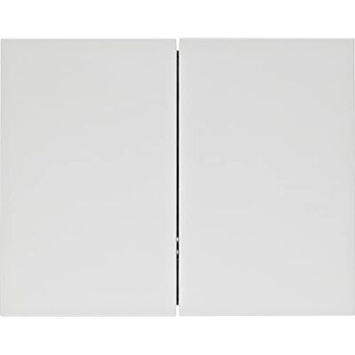 Hager Tecla doble para interruptores/reguladores, serie berker K.1 de , blanco polar, brillo Hager Tecla doble para interruptores/reguladores, serie berker K.1 de , blanco polar, brillo
