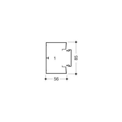 Hager Canal GBD 50x85 Negro Hager Canal GBD 50x85 Negro