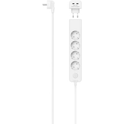 Hama Regleta de 5 Tomas con Interruptor (4 Tomas de Tierra + 1 Toma Euro Lateral + Adapt. Corriente /2 USB-C Desmontable, Cable 1,4 m 3680 W, Ideal para Oficina, salón, Cocina, Taller) Color Blanco Hama Regleta de 5 Tomas con Interruptor (4 Tomas de Tierra + 1 Toma Euro Lateral + Adapt. Corriente /2 USB-C Desmontable, Cable 1,4 m 3680 W, Ideal para Oficina, salón, Cocina, Taller) Color Blanco