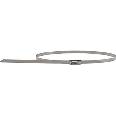 KS Tools Brida de cables de acero inoxidable con cierre de bola, 4,6x500 mm, 100 unidades KS Tools Brida de cables de acero inoxidable con cierre de bola, 4,6x500 mm, 100 unidades