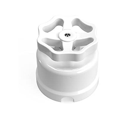 Creative Interruptor/desviador de porcelana blanca con pomo Creative Interruptor/desviador de porcelana blanca con pomo