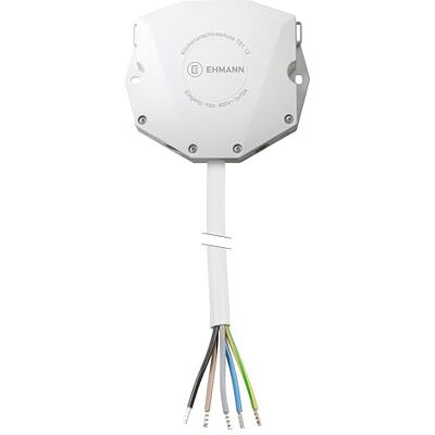 Ehmann Caja de conexión para cocina con cable de conexión de 2m para conectar la cocina (vitrocerámica y horno), montada en superficie, bornes de palanca para conectar otros aparatos, Ehmann Caja de conexión para cocina con cable de conexión de 2m para conectar la cocina (vitrocerámica y horno), montada en superficie, bornes de palanca para conectar otros aparatos,