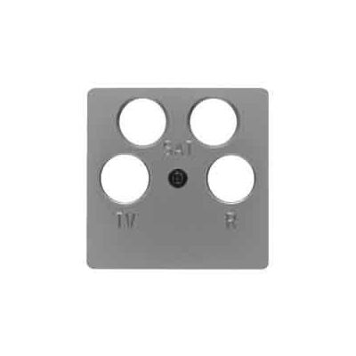 Hager Placa central tv-fm para 4594 arsys inoxidable k5 Hager Placa central tv-fm para 4594 arsys inoxidable k5