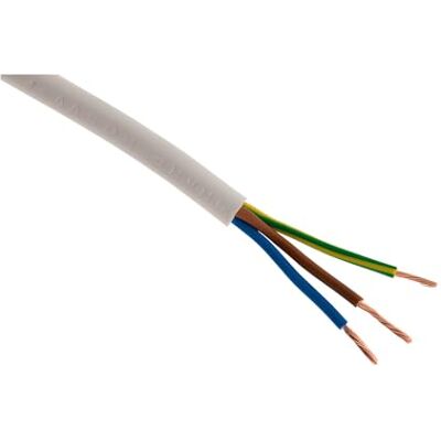 Zenitech Cable de alimentación - 10m, Blanco - Power Cable Zenitech Cable de alimentación - 10m, Blanco - Power Cable