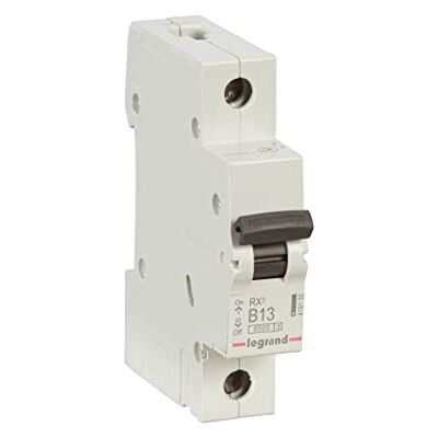 Legrand Interruptor diferencial B13 A, fusible automático B13 A/30 mA, característica B 30 mA, 1 polo, 230/400 V (Paquete de 12) Legrand Interruptor diferencial B13 A, fusible automático B13 A/30 mA, característica B 30 mA, 1 polo, 230/400 V (Paquete de 12)