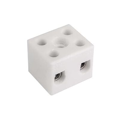 SIMET Bloque de terminales porcelana CPO-10A-2P BLANCO marca SIMET Bloque de terminales porcelana CPO-10A-2P BLANCO marca