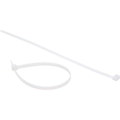 Kopp 50 bridas de 7,6 x 350 mm, material nailon poliamida 6.6, blanco, resistente a los rayos UV y a la intemperie, Kopp 50 bridas de 7,6 x 350 mm, material nailon poliamida 6.6, blanco, resistente a los rayos UV y a la intemperie,