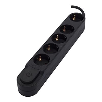 CHACON Base múltiple clásica 5x16 A 5 m con interruptor blanco (SCH) CHACON Base múltiple clásica 5x16 A 5 m con interruptor blanco (SCH)