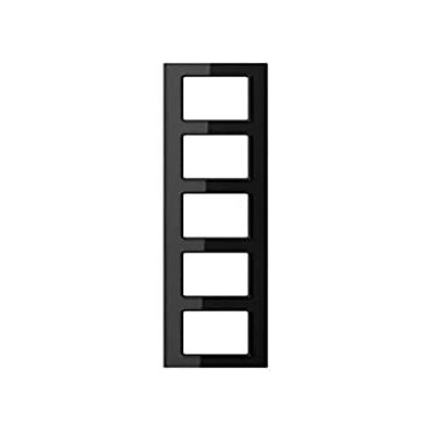 Jung AC585SW Marco embellecedor Montaje Vertical Horizontal 5 Elementos Negro Jung AC585SW Marco embellecedor Montaje Vertical Horizontal 5 Elementos Negro