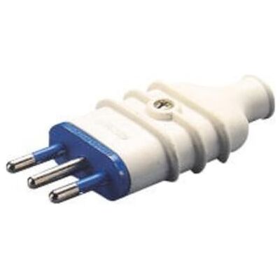Gewiss GW28003 Enchufe (250 V, 10 A, S11) Color blanco Gewiss GW28003 Enchufe (250 V, 10 A, S11) Color blanco