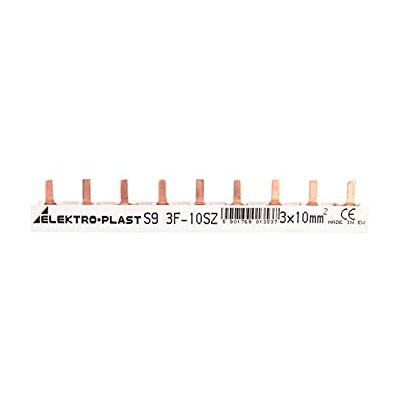 elektro-plast opatÓwek Carril de corriente tipo PIN 3P 0 mm2 63A 9 pines IZS0/3F/9 45.29 59076903537 elektro-plast opatÓwek Carril de corriente tipo PIN 3P 0 mm2 63A 9 pines IZS0/3F/9 45.29 59076903537