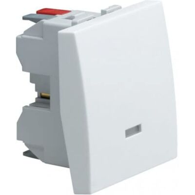 Hager Mecanismo conmutador luminoso 10a 2 módulo blanco Hager Mecanismo conmutador luminoso 10a 2 módulo blanco