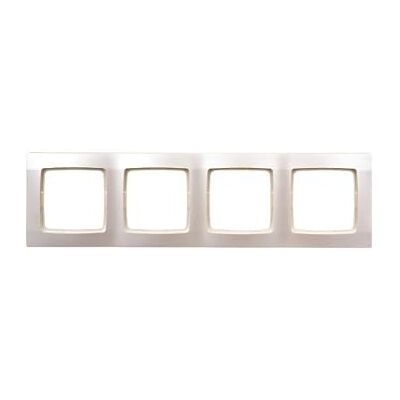 Ospel Karo R-4S/42 5907577457136 Placa de 4 vías, color crudo Ospel Karo R-4S/42 5907577457136 Placa de 4 vías, color crudo