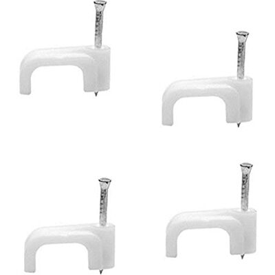 Merriway Cable Clips para Slim Fit – Escopeta Coaxial 10 mm – Color blanco – (2 piezas) Merriway Cable Clips para Slim Fit – Escopeta Coaxial 10 mm – Color blanco – (2 piezas)