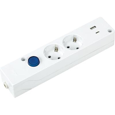 Simon Base Multifix, Regleta de Enchufes con 2 Tomas 16A y 2 USB A+C, Carga Rápida, Quick Charge, Enchufe Múltiple, Ladrón con Toma de Tierra e Interruptor de Luz, 250V, 3680W, Color Blanco Simon Base Multifix, Regleta de Enchufes con 2 Tomas 16A y 2 USB A+C, Carga Rápida, Quick Charge, Enchufe Múltiple, Ladrón con Toma de Tierra e Interruptor de Luz, 250V, 3680W, Color Blanco