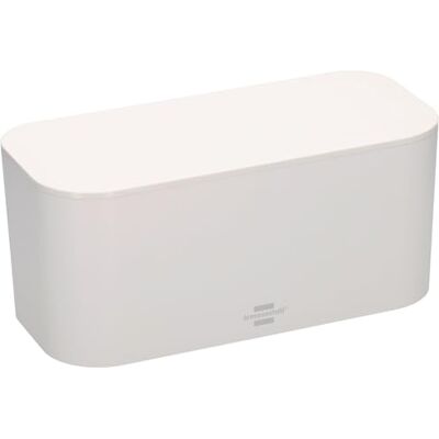 Brennenstuhl Caja de Cables para regletas de enchufes (Caja de plástico Especial ABS, Dimensiones Interiores: 296x129x134mm, Ideal para el hogar, la Oficina y Las Zonas de recepción) Blanco Brennenstuhl Caja de Cables para regletas de enchufes (Caja de plástico Especial ABS, Dimensiones Interiores: 296x129x134mm, Ideal para el hogar, la Oficina y Las Zonas de recepción) Blanco