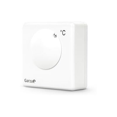 Garza Termostato Analógico Regulable 10-30°C, Control Manual con Rueda Giratoria para Caldera y Calefacción, Instalación Fácil con Conexión 2 Hilos Garza Termostato Analógico Regulable 10-30°C, Control Manual con Rueda Giratoria para Caldera y Calefacción, Instalación Fácil con Conexión 2 Hilos