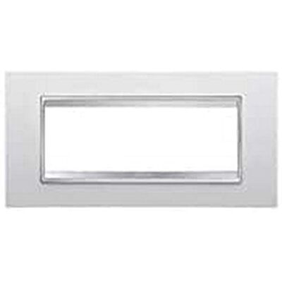 Gewiss chorus Placa lux 6 módulos blanco leche Gewiss chorus Placa lux 6 módulos blanco leche