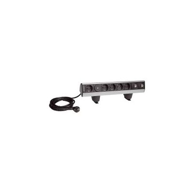 Hager Perfil sobremesa movil 1+4 Schuko+2 RJ45 Hager Perfil sobremesa movil 1+4 Schuko+2 RJ45