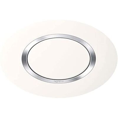 Legrand Placa de acabado redonda 1 Dooxie acabado cromo blanco Legrand Placa de acabado redonda 1 Dooxie acabado cromo blanco