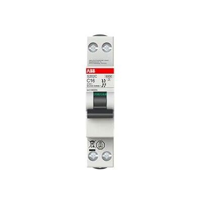 ABB S202C-B4 2P 4A Interruptor Automático Montaje en Carril DIN ABB S202C-B4 2P 4A Interruptor Automático Montaje en Carril DIN