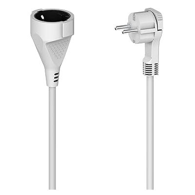 Hama Alargador para Uso Interior (Cable de prolongación con protección de Contacto fortuito, Enchufe Plana, 3m) Blanco Hama Alargador para Uso Interior (Cable de prolongación con protección de Contacto fortuito, Enchufe Plana, 3m) Blanco
