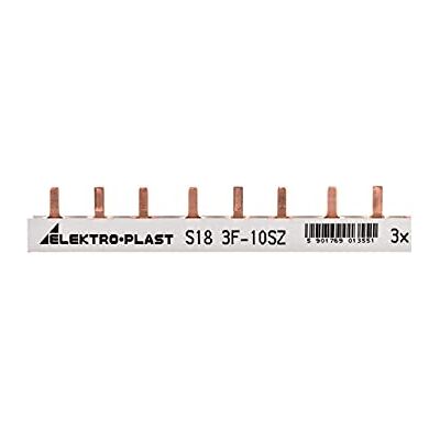 elektro-plast opatÓwek Carril de corriente tipo PIN 3P 0 mm2 63A 8 pines IZS0/3F/8 45.228 5907690355 elektro-plast opatÓwek Carril de corriente tipo PIN 3P 0 mm2 63A 8 pines IZS0/3F/8 45.228 5907690355
