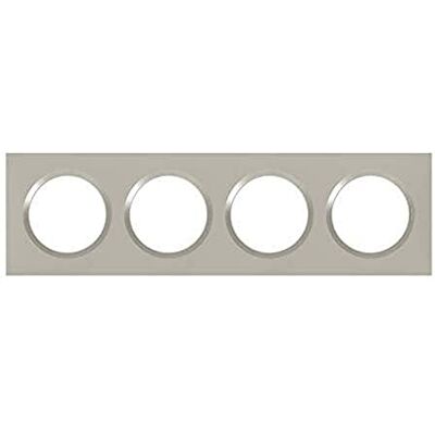 Legrand 4P placa dooxie cuadrada 4 orificios, acabado pluma Legrand 4P placa dooxie cuadrada 4 orificios, acabado pluma