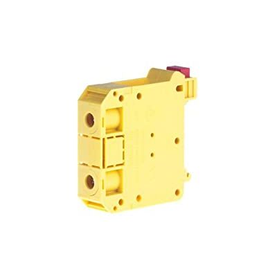 SIMET Bloque de terminales de tornillo montado en riel ZSG1-35.0NZ AMARILLO marca SIMET Bloque de terminales de tornillo montado en riel ZSG1-35.0NZ AMARILLO marca