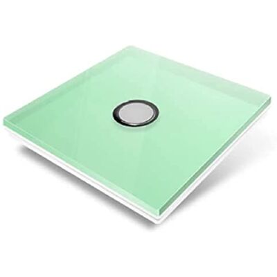 CHACON Edisio Placa protectora de cristal (1 tecla), color verde CHACON Edisio Placa protectora de cristal (1 tecla), color verde