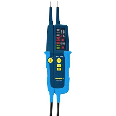 Kopp Comprobador de voltaje y continuidad, indicador LED, 12-1000 V CA/CC, 30 mA FI-Test + indicador de campo giratorio, CAT III 1000 V/CAT IV 600 V, Kopp Comprobador de voltaje y continuidad, indicador LED, 12-1000 V CA/CC, 30 mA FI-Test + indicador de campo giratorio, CAT III 1000 V/CAT IV 600 V,