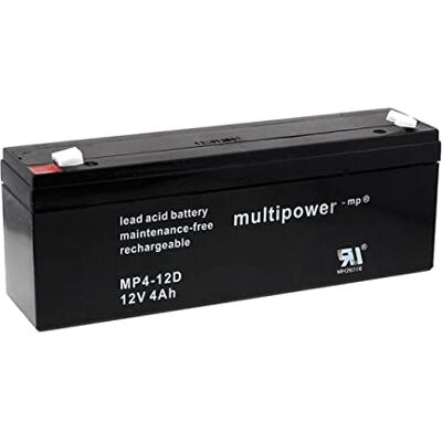 Powery Recambio de Batería para SAI Batería de Gel Aplicaciones Solares 12V 4Ah (Reemplaza también 4,5Ah) Powery Recambio de Batería para SAI Batería de Gel Aplicaciones Solares 12V 4Ah (Reemplaza también 4,5Ah)