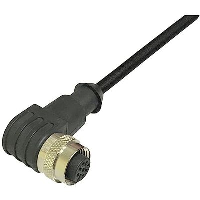 BKL Electronic Cable de conexión para sensores/actuador M12, acodado 2 m, número de polos: 4 1 unidad. BKL Electronic Cable de conexión para sensores/actuador M12, acodado 2 m, número de polos: 4 1 unidad.