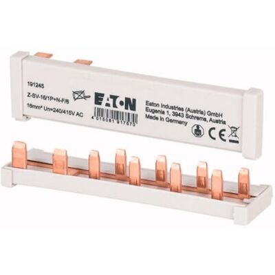 Eaton BARRETA HORIZONTAL GRIS 16 MM² 63 A 6 Módulos DISYONCTORES PH/N Eaton BARRETA HORIZONTAL GRIS 16 MM² 63 A 6 Módulos DISYONCTORES PH/N