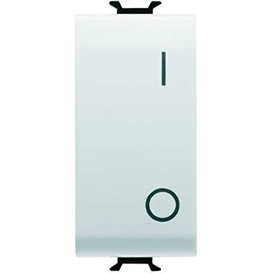 GEWISS - GW10004DY - Blanco - Símbolo 0/I - Interruptor GEWISS - GW10004DY - Blanco - Símbolo 0/I - Interruptor
