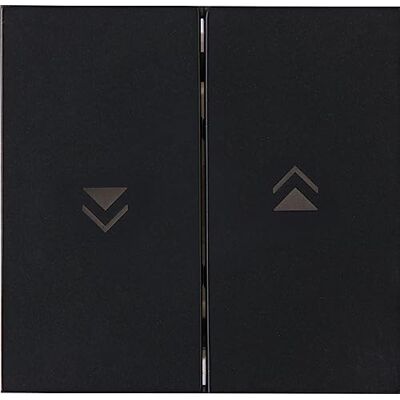 Kopp HK07 Balancín doble con símbolo de flecha, color negro mate (5 unidades) Kopp HK07 Balancín doble con símbolo de flecha, color negro mate (5 unidades)