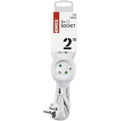 EMOS 1902030200 Unidad de Distribución de Energía-(PDU) Unidad de Distribución de Energía (PDUs) (10 A 250 V 220-240 V,) Blanco EMOS 1902030200 Unidad de Distribución de Energía-(PDU) Unidad de Distribución de Energía (PDUs) (10 A 250 V 220-240 V,) Blanco