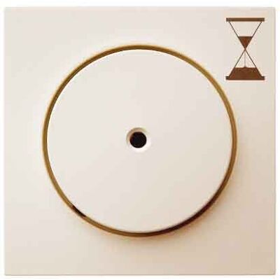 Hager Placa con pulsador para pulsador temporizador brillo blanco Hager Placa con pulsador para pulsador temporizador brillo blanco